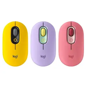 Настройка Logitech поп-беспроводная мышь с настраиваемыми эмодзи, технологией SilentTouch, Bluetooth, несколькими устройствами, совместимыми