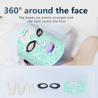 Masques faciaux LED infrarouges 7 couleurs+ infrarouges à succès – Masque facial LED portable à lumière rouge pour soins quotidiens de la peau – Masque facial à lumière rouge ultra-fin