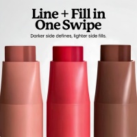 SIIMUNANA Rouge à lèvres et crayon à lèvres double couleur 2 en 1, traitez et remplissez en une seule traite, crayon à lèvres satiné longue tenue, maquillage des lèvres