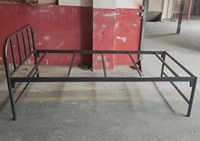 Cadre de lit simple en fer et acier moderne, durable, extensible, convertible et pliable, avec rangement intégré, pour dortoir, école, salon, chambre à coucher