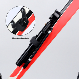 Mini <span class=keywords><strong>pompe</strong></span> à vélo en aluminium portable Double <span class=keywords><strong>Action</strong></span> 300PSI avec valve Presta pour vélos - Product Image 4