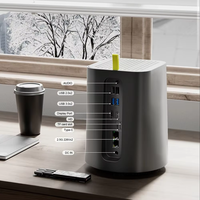AMD R7 5825U 2 baies NAS Mini PC N150 serveur multimédia 2x I226-V 2.5G pare-feu routeur ordinateurs de bureau stockage en réseau station de disque ordinateur
