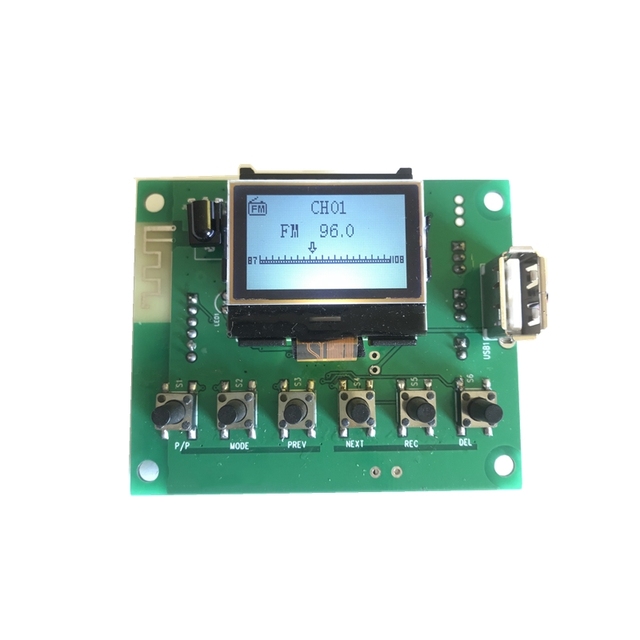 JK062B OEM MP3 Decoder Board WMA WAV Decoding MP3 Player Audio Module Support FM Radio AUX USB