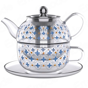 Juego <span class=keywords><strong>de</strong></span> Té <span class=keywords><strong>de</strong></span> Vidrio Emode para Una Persona, Tetera con Infusor y Juego <span class=keywords><strong>de</strong></span> Tazas, Juego <span class=keywords><strong>de</strong></span> Té Gris para Una Persona, Juegos <span class=keywords><strong>de</strong></span> Té para Adultos, Juego <span class=keywords><strong>de</strong></span> Regalo para Mujer - Product Image 1