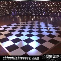 Tuiles portatives noires et blanches de plancher de danse de mariage de RK