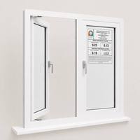 Ventana Abatible Moderna de PVC con Certificación NFRC y CE de CHANGYI, con Doble Acristalamiento, para Proyectos Comerciales y Hoteles