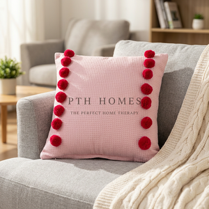 PINK POM POM - CUSHION COVERS - Product Image 2