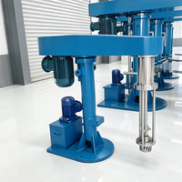 Homogénéisateur mélangeur à cisaillement élevé à levage hydraulique SUS304 pour la production de crèmes, lotions et gels cosmétiques