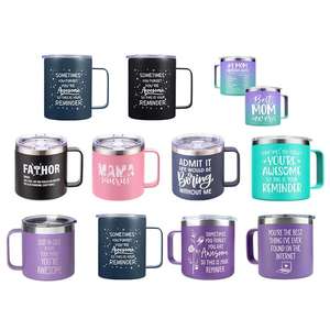 Mug isotherme anti-déversement en acier inoxydable – Design « Parfois, <span class=keywords><strong>tu</strong></span> <span class=keywords><strong>oublies</strong></span> que <span class=keywords><strong>tu</strong></span> es génial » pour homme – 12 oz, bleu marine - Product Image 6