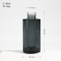 Flacon compte-gouttes en verre transparent personnalisé pour sérum essentiel, 1 oz (20 ml, 30 ml), avec logo imprimé sur écran, pour marque privée