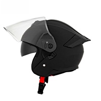 Casque de moto certifié Style, demi-casque en ABS léger pour adultes, casque demi-face rétro pour cruiser, scooter, chopper