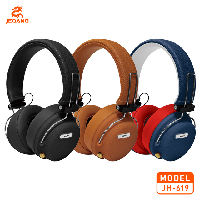 Vintage BT Over Ear Headset PU Leather Comfort Earpads Metal Hinge Design Multi Color Stereo Sound for Music Gaming Bulk Supply