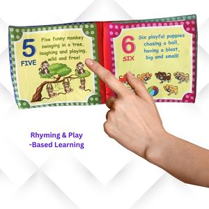 Libro de Aprendizaje de Números en Tela para Niños |   Libro de Actividades de Conteo con Tela Suave |   Juguete Interactivo de Aprendizaje Sensorial para Niños Pequeños - Product Image 3
