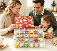 Boîte mystère de Noël, jouets anti-stress, calendrier de l'avent, sac cadeau, jouets sensoriels, surprise pour enfants