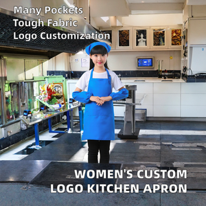 Women's Cotton Sleeveless Kitchen <b>Apron</b>-Water Resistant Custom Logo for Business Promotional Gifts Restaurant & <b>Gardening</b> Use - Product Image 3
