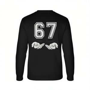 67 Six Seven Meme T-shirt à manches longues pour couple, costume assorti - Product Image 2