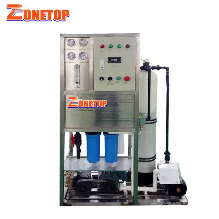 Zonetop逆浸透塩水フィルターシステムRO海水浄化塩水から飲料水マシン