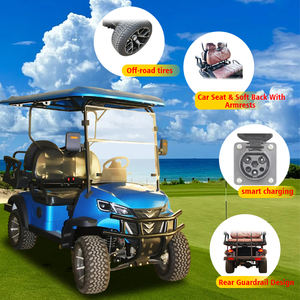 Voiture de golf électrique compacte tout-terrain à 4 places avec batterie 60v pour la location de clubs/événements - Product Image 2