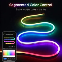 Letrero con Logotipo Personalizado, Decoración Impermeable IP65, Rollo de Cuerda Flexible LED RGB, Tira de Luz de Neón Flexible para Pared, 5V USB, Regulable