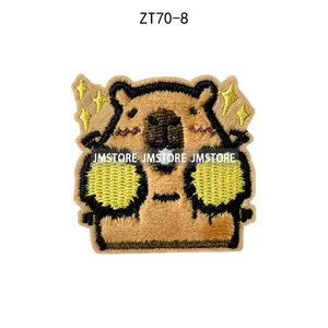 Adesivi Termoadesivi Ricamati con Simpatici Capibara Cartoon <span class=keywords><strong>per</strong></span> Felpe, Cappelli e Borse - Product Image 4