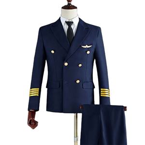 パイロット制服長袖スーツ航空会社パイロット制服工場卸売航空オーバーオールカスタマイズ - Product Image 1