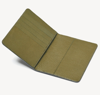 RFID bloquant le porte-passeport en cuir de galets, couverture de passeport de voyage vierge de luxe de styliste, couverture de passeport imprimée personnalisée