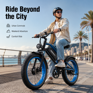 Bicicleta Eléctrica Todoterreno de 4000W con Doble Motor y Neumáticos Anchos, 52V 32Ah de Largo Alcance, 26x4.0, Bicicleta Eléctrica de Montaña, Fabricante OEM ODM EB9, Potente Doble Motor - Product Image 3