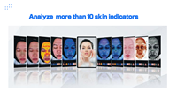 Analyseur de peau intelligent à 10 spectres AI, détecteur de peau du visage, caméra HD 20MP, appareil de test cutané pour salon de beauté