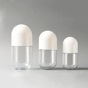 Hoge Kwaliteit 100Ml Plastic Witte Heldere Pil Fles Met Gouden Schroefdop Aangepaste Pet <span class=keywords><strong>Capsule</strong></span> Cilinder Vorm Voor Geneeskunde - Product Image 2