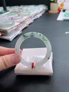 Natural Burmese <b>Jade</b> Silver Vintage <b>Bangle</b> with Floating Flowers Peace Design Ice Type Jewelry Forever Star Women's Wholesale - Product Image 4