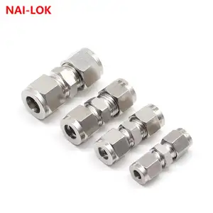 נאי-לוק נירוסטה 316 סגסוגת Inconel 10mm OD דחיסת מכשיר צינור הולם עם זוגי טבעת הידוק אביזרי צנרת