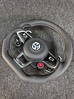 Volant en cuir semi-perforé personnalisé pour VW Volkswagen Golf R 5 6 7 8 Mk6 Mk7 MK8 8R R Gti Jetta Tiguan Passat CC B7 B8