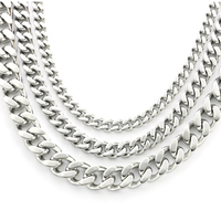 Vnox — collier en chaîne Double sol en acier inoxydable pour hommes et femmes, boucle simple