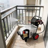 Nettoyeur haute pression électrique portable sur chariot pour le nettoyage des véhicules et des chantiers de construction