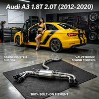 Système d'échappement Catback haute performance pour Audi A3 1.8T 2.0T (2012-2020) Diffuseur en acier inoxydable Tuyaux d'échappement Valvetronic