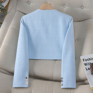 เสื้อเบลเซอร์แขนยาวสำหรับผู้หญิงเสื้อเบลเซอร์ตัวสั้นออกแบบได้ตามต้องการ - Product Image 5