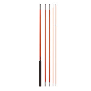 8ft/10ft/12ft Non-lighting Off Road Safety Flagpole 3 Sections With Reflective <b>Flag</b> Quick Release Mount Safety Flagpole - Product Image 1