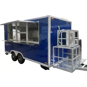 14ft Abundant Stock Customized Size High Quality Fast Food Trailers Mobile Food Truck Food Truck Purchase For Sale