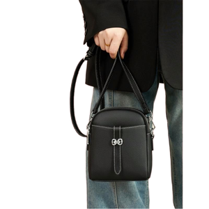 Nouveau sac à bandoulière pour téléphone portable en cuir PU pour femmes, polyvalent et élégant, design de niche haut de gamme pour l'hiver/l'automne - Product Image 1