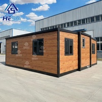 Maison préfabriquée modulaire isolée en conteneur de 20 pieds ou 40 pieds, extensible, maison préfabriquée extérieure, 2, 4 ou 5 chambres, maison portable
