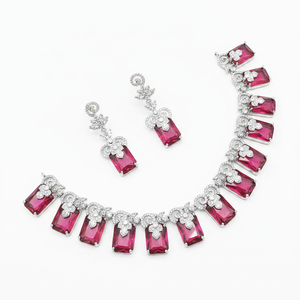 Ensemble de colliers de diamants américains de luxe Designer Fine Jewelry Elegant Fashion and wedding Collection - Product Image 2