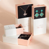Boîte cadeau carrée en carton Xinxing pour bijoux, emballage pour collier avec tiroir coulissant en papier