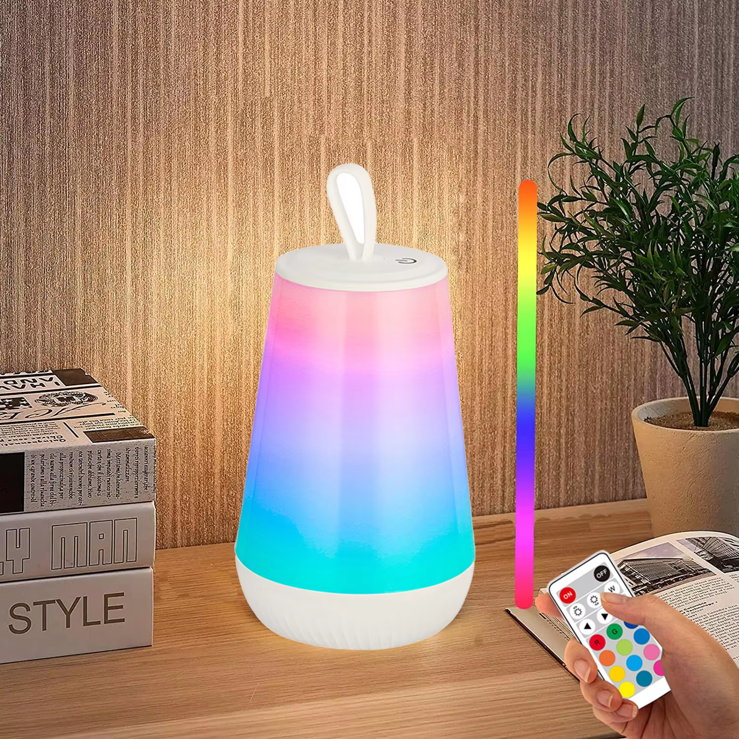 bianco:design 1 lampada da tavolo Dreaming Color con controllo touch RC