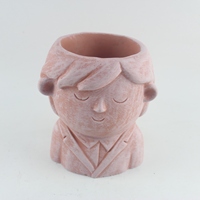 Pot Tanaman Figurine Katak Semen Ramah Lingkungan Buatan Tangan Terlaris untuk Penggunaan di Taman Luar Ruangan dengan Desain Hewan