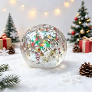 Wholesale 2026 Best Selling Christmas Holiday Party Squishy Cube Toys Gifts for Kids Snowball Christmas Squishy - Product Image 6