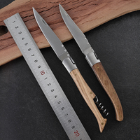 Couteau à manche en bois Hongrui, boîte cadeau en acier inoxydable innovante, outil personnalisé, bouteille avec ouvre-bouteille de serveur, tire-bouchon à vin