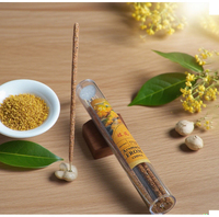 Bâtons d'encens naturels roulés à la main, biologiques, parfum floraux, matériau en pétales, bâtons aromatiques écologiques pour la décoration et la fragrance de la maison