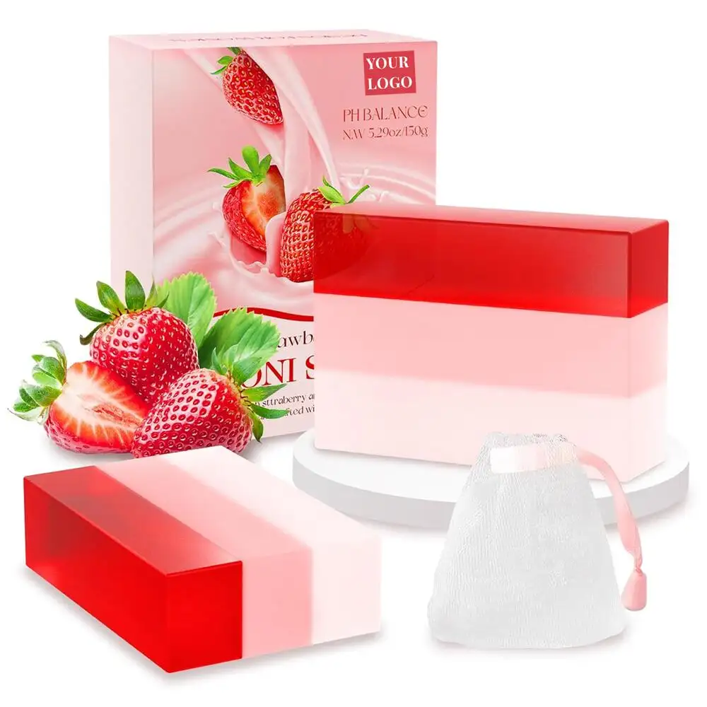 Customizable Yoni Soap Bars Natural Organic Strawberry Vagina Feminine Wash