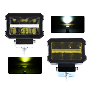 <b>LED</b> <b>Work</b> <b>Light</b> 12V DC Yellow Lens Plastic Body Off-Road Lighting Motorcycle Auxiliary Lamp - Product Image 5