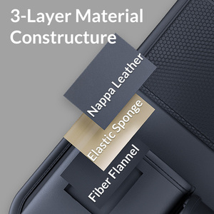 Organizador de Asiento Lateral para Auto Anjuny AJ-3076, Plegable, de Cuero PU de Lujo, Ligero, Portátil, Sostenible, con Capacidad de 10-20L - Product Image 4